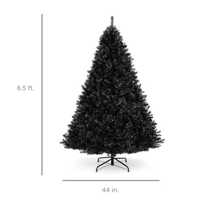 Best Choice Products Artificial Full Black Christmas Tree Holiday Decoration 8 Best Choice Products Artificial Full Black Christmas Tree Holiday Decoration - Image 6