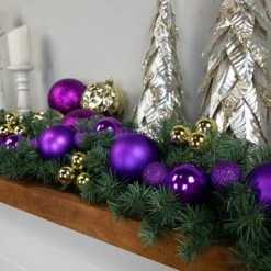 Northlight 6' Purple Shatterproof Ball 3-Finish Christmas Garland 7 Northlight 6' Purple Shatterproof Ball 3-Finish Christmas Garland -Outlet Xmas Decor Tree Store GUEST 1b729b47 754d 4d74 94d8 cf274c4896d8