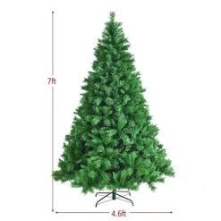 Costway 7ft Pre-Lit Artificial Hinged Christmas Tree w/8 Modes LED Lights and Foot Pedal -Outlet Xmas Decor Tree Store GUEST 1c4cd731 dccf 49c9 90b1 93b976924a05
