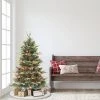 Puleo 4.5' Pre-Lit Aspen Fir Artificial Christmas Tree Multicolor Lights