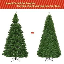 Costway 9Ft Pre-Lit Artificial Christmas Tree Hinged 1000 LED Lights 15 Costway 9Ft Pre-Lit Artificial Christmas Tree Hinged 1000 LED Lights -Outlet Xmas Decor Tree Store GUEST 1df8d39f c648 4d07 aaed 09d1dc079997