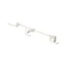 Northlight 33" Cream White Adjustable Christmas Garland Hanger for Double Door Frames