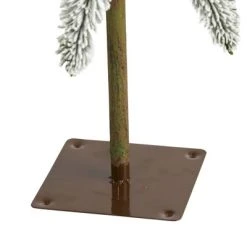 3.5ft Nearly Natural Pre-Lit LED Flocked Washington Alpine Artificial Christmas Tree Warm White Lights -Outlet Xmas Decor Tree Store GUEST 1efdcba9 5445 4621 9d56 08be1115507f