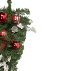 Northlight 24" Unlit Red/Silver Cedar and Pine Cone Artificial Christmas Teardrop Swag -Outlet Xmas Decor Tree Store GUEST 1fc062e5 58bd 4cbf 9e6d d0574537c6aa