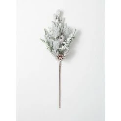 Sullivans Flocked Pine Artificial Stem 32"H Green