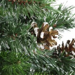 Northlight 4' Snowy Delta Pine with Pine Cones Full Artificial Christmas Tree - Unlit -Outlet Xmas Decor Tree Store GUEST 205b5678 887a 4832 8046 7995402019a3