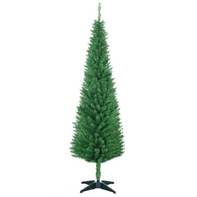 HOMCOM 70.75" Artificial Pencil Christmas Tree, Slim Xmas Tree with 390 Realistic Branch Tips and Plastic Stand 10 HOMCOM 70.75" Artificial Pencil Christmas Tree, Slim Xmas Tree with 390 Realistic Branch Tips and Plastic Stand - Image 8