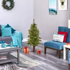 4ft Nearly Natural Pre-Lit LED Wyoming Alpine with Pinecones Artificial Christmas Tree Clear Lights 15 4ft Nearly Natural Pre-Lit LED Wyoming Alpine with Pinecones Artificial Christmas Tree Clear Lights -Outlet Xmas Decor Tree Store GUEST 220136ab 4727 4df4 acbf b583e72af463