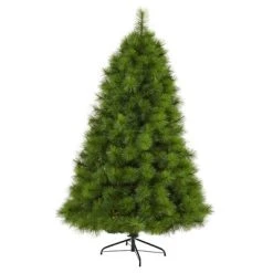 Nearly Natural 6’ Green Scotch Pine Prelit LED Artificial Christmas Tree