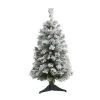 Nearly Natural 3' Flocked White River Mountain Pine Artificial Christmas Tree with Pinecones -Outlet Xmas Decor Tree Store GUEST 2274293e d369 4e9c 9f49 2b0cad3d968c