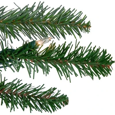 Northlight Real Touch™ Pre-Lit Grande Spruce Artificial Christmas Garland - Clear Lights - 9' x 14" 5 Northlight Real Touch™ Pre-Lit Grande Spruce Artificial Christmas Garland - Clear Lights - 9' x 14" - Image 3
