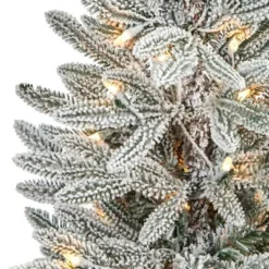 Nearly Natural 44-in Flocked Manchester Spruce Artificial Christmas Tree with 50 Lights and 133 Bendable Branches in White Planter 11 Nearly Natural 44-in Flocked Manchester Spruce Artificial Christmas Tree with 50 Lights and 133 Bendable Branches in White Planter -Outlet Xmas Decor Tree Store GUEST 24639e96 aaef 4ddf 8de8 00185a1da9e7