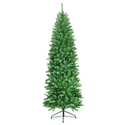 Tangkula Pre-lit Hinged Artificial Pencil Fir Christmas Tree with UL-listed Lights 10 Tangkula Pre-lit Hinged Artificial Pencil Fir Christmas Tree with UL-listed Lights - Image 8
