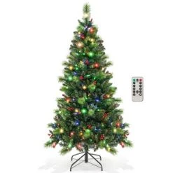 Costway 6FT/7FT/8FT Pre-Lit Artificial Christmas Tree 9 Lighting Modes with 300/400/500 LED Lights & Timer 23 Costway 6FT/7FT/8FT Pre-Lit Artificial Christmas Tree 9 Lighting Modes with 300/400/500 LED Lights & Timer -Outlet Xmas Decor Tree Store GUEST 2638a374 8da2 411e 88a5 4cc8a8732ba6