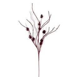 Vickerman 32" Mini Pinecone Twig Glitter Spray -Outlet Xmas Decor Tree Store GUEST 26586db6 3b87 4210 9b14 7994d626ed67