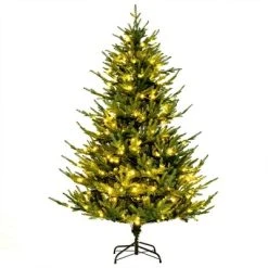 Costway 6/7 FT Pre-Lit Artificial Christmas Tree Hinged 788/1130 Branch Tips & 280/380 LED Lights -Outlet Xmas Decor Tree Store GUEST 26a5b5e0 1b08 4e90 a060 0f81378170ca