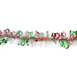 Northlight 50' x 2.5" White, Red and Green Christmas HO HO HO Wrapped Tinsel Garland - Unlit 5 Northlight 50' x 2.5" White, Red and Green Christmas HO HO HO Wrapped Tinsel Garland - Unlit -Outlet Xmas Decor Tree Store GUEST 27253124 e01d 4a91 b143 1f23647bf5f0
