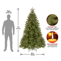 National Tree Company 7 ft 'Feel Real' Artificial Full Downswept Christmas Tree, Green, Douglas Fir, Includes Stand -Outlet Xmas Decor Tree Store GUEST 27d4e5bb 1031 46de be38 2e0c1ab5d330