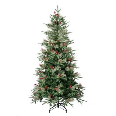 National Tree Company First Traditions Unlit Virginia Pine Artificial Christmas Tree with Berries & Pinecones 6 National Tree Company First Traditions Unlit Virginia Pine Artificial Christmas Tree with Berries & Pinecones - Image 4