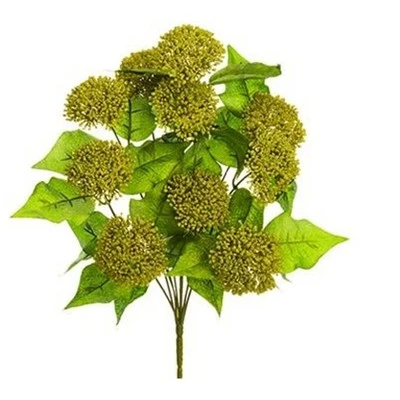 Allstate Floral 18" Champagne Gold Glittered Snowball Artificial Christmas Spray 3 Allstate Floral 18" Champagne Gold Glittered Snowball Artificial Christmas Spray