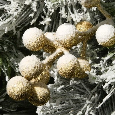 National Tree Company 6 ft. Frosted Colonial Fir Mantle Swag 4 National Tree Company 6 ft. Frosted Colonial Fir Mantle Swag - Image 2