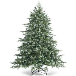 Tangkula Evergreen Artificial Christmas Tree, Mixed PE & PVC Tree Metal Stand Included, Unlit Xmas Tree -Outlet Xmas Decor Tree Store GUEST 28ce6d46 d3dd 4f00 a811 d77111dc2f9f 2