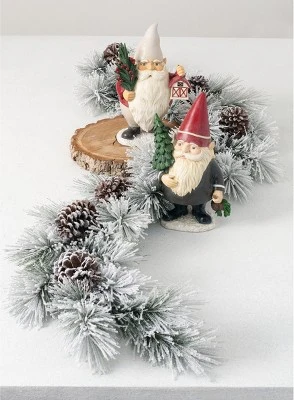 Sullivans Artificial Snowy Pine Garland 72"L Green 3 Sullivans Artificial Snowy Pine Garland 72"L Green