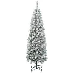 National Tree Company First Traditions Unlit Pencil Slim Flocked Acacia Hinged Artificial Christmas Tree -Outlet Xmas Decor Tree Store GUEST 2a25916a 0cf0 4a51 b055 344051a57dd4