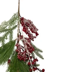 Northlight 28" Frosted Red Berries and Pine Cones Artificial Christmas Teardrop Swag -Outlet Xmas Decor Tree Store GUEST 2a3360c7 0690 47e5 baed bfc23224e481
