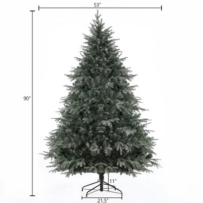 LuxenHome 7.5ft Pre-Lit LED Artificial Full Fir Christmas Tree 8 LuxenHome 7.5ft Pre-Lit LED Artificial Full Fir Christmas Tree - Image 6