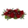 Nearly Natural 7.75-in Triple Hydrangea Red Candelabrum -Outlet Xmas Decor Tree Store GUEST 2a4dbcfd 4198 4526 af5f 134d6c9b959e
