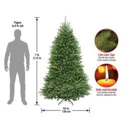 National Tree Company 7 ft Artificial Full Christmas Tree, Green, Dunhill Fir, Includes Stand 9 National Tree Company 7 ft Artificial Full Christmas Tree, Green, Dunhill Fir, Includes Stand -Outlet Xmas Decor Tree Store GUEST 2a8a7cde e749 4230 bfcf 8a2ba138404e