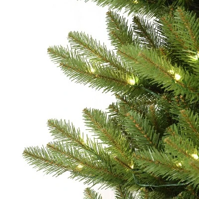 7.5ft Puleo Pre-Lit Full Fraser Fir Artificial Christmas Tree Clear Lights 4 7.5ft Puleo Pre-Lit Full Fraser Fir Artificial Christmas Tree Clear Lights - Image 2