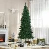 HOMCOM 7' Tall Unlit Slim Fir Artificial Christmas Tree with Realistic Branches, and 865 Tips, Green -Outlet Xmas Decor Tree Store GUEST 2b515031 8384 4f9e a55f 316d321ca894