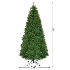 Costway 7Ft Pre-Lit Artificial Christmas Tree Hinged 500 LED Lights 12 Costway 7Ft Pre-Lit Artificial Christmas Tree Hinged 500 LED Lights -Outlet Xmas Decor Tree Store GUEST 2b79eefb 11bf 43c0 bdcc 022020b8ae22