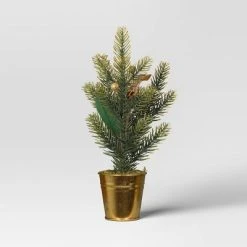12.5" 3pc Potted Greenery with Berries Christmas Artificial Plant Green/Gold - Wondershop™ -Outlet Xmas Decor Tree Store GUEST 2b8f66b3 28f9 4f6a a794 b206246b2c32
