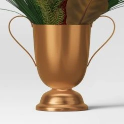 16" Mixed Greenery with Red Berries Christmas Artificial Plant in Bronze Vase - Wondershop™ 7 16" Mixed Greenery with Red Berries Christmas Artificial Plant in Bronze Vase - Wondershop™ -Outlet Xmas Decor Tree Store GUEST 2c214c6b e4ba 4b19 906b 69683261ca99