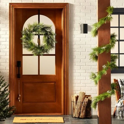 Hearth & Hand With Magnolia Faux Needle Pine & Snowberry Christmas Garland - Hearth & Hand™ with Magnolia 3 Hearth & Hand With Magnolia Faux Needle Pine & Snowberry Christmas Garland - Hearth & Hand™ with Magnolia