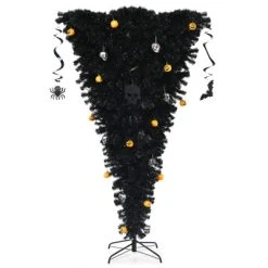 Tangkula Black Upside Down Artificial Christmas Tree Pre-lit Halloween Tree Faux-Pine Christmas Tree w/ Purple LED lights 22 Tangkula Black Upside Down Artificial Christmas Tree Pre-lit Halloween Tree Faux-Pine Christmas Tree w/ Purple LED lights -Outlet Xmas Decor Tree Store GUEST 2d065065 b089 4257 8bc4 f8c350bcd6d2