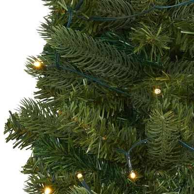 Nearly Natural 2-ft Flat Back Wall Hanging Artificial Christmas Tree with 20 Clear LED Lights 4 Nearly Natural 2-ft Flat Back Wall Hanging Artificial Christmas Tree with 20 Clear LED Lights - Image 2