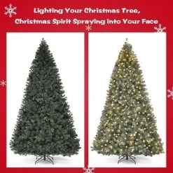 Tangkula 9'LED Lights Pre-lit Artificial Christmas Tree PVC Hinged Branches w/ 700 Warm White Lights 16 Tangkula 9'LED Lights Pre-lit Artificial Christmas Tree PVC Hinged Branches w/ 700 Warm White Lights -Outlet Xmas Decor Tree Store GUEST 2ea508f2 75e6 4769 a085 cb0b6cca004c