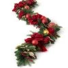 Sullivans 6' Pine & Ornaments Artificial Garland 72"L Green