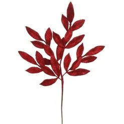 Vickerman 22" Glitter BayLeaf Artificial Christmas Spray -Outlet Xmas Decor Tree Store GUEST 2f728c0f 5780 4f9a 880d 0dfc8f1b567e