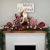 Northlight 6' Red and White 3-Finish Shatterproof Ball Christmas Garland