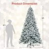 Costway 9ft Snow Flocked Hinged Artificial Christmas Tree Unlit Metal -Outlet Xmas Decor Tree Store GUEST 31607333 5773 4319 a111 a1b9d8462af5