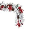 Vickerman Flocked Red and Silver Artificial Garlands -Outlet Xmas Decor Tree Store GUEST 331ac506 639c 42c0 9665 352dd2e59b51