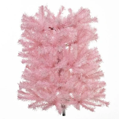 HOMCOM Tall Unlit Slim Douglas Fir Artificial Christmas Tree with Realistic Branches with Tips, Pink 8 HOMCOM Tall Unlit Slim Douglas Fir Artificial Christmas Tree with Realistic Branches with Tips, Pink - Image 6
