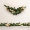Northlight 6' x 9" Unlit Gold Poinsettia and Pinecone Artificial Christmas Garland -Outlet Xmas Decor Tree Store GUEST 335db2d2 b588 4691 b70c 66979252d9a2