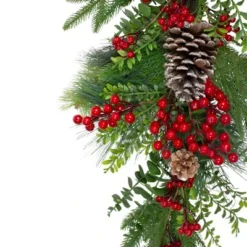 Northlight 28" Berry Pine and Eucalyptus Artificial Teardrop Christmas Swag - Unlit -Outlet Xmas Decor Tree Store GUEST 33f71a41 aa67 433d 8a63 80a5716b5aa3