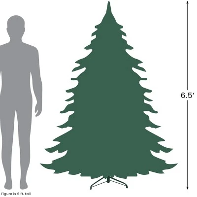 Northlight 6.5’ Pre-Lit Slim Geneva White Spruce Artificial Christmas Tree, Pink Lights 7 Northlight 6.5’ Pre-Lit Slim Geneva White Spruce Artificial Christmas Tree, Pink Lights - Image 5